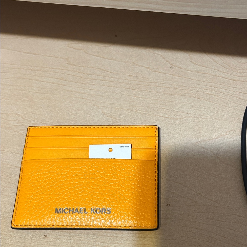 Michael Kors Bright Orange Card Holder